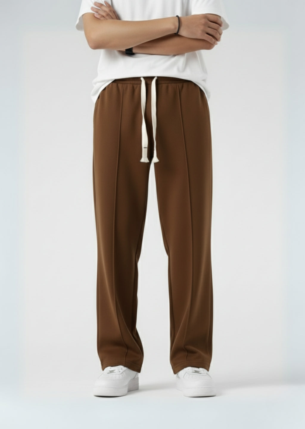 Dark Brown Loose Fit Trouser
