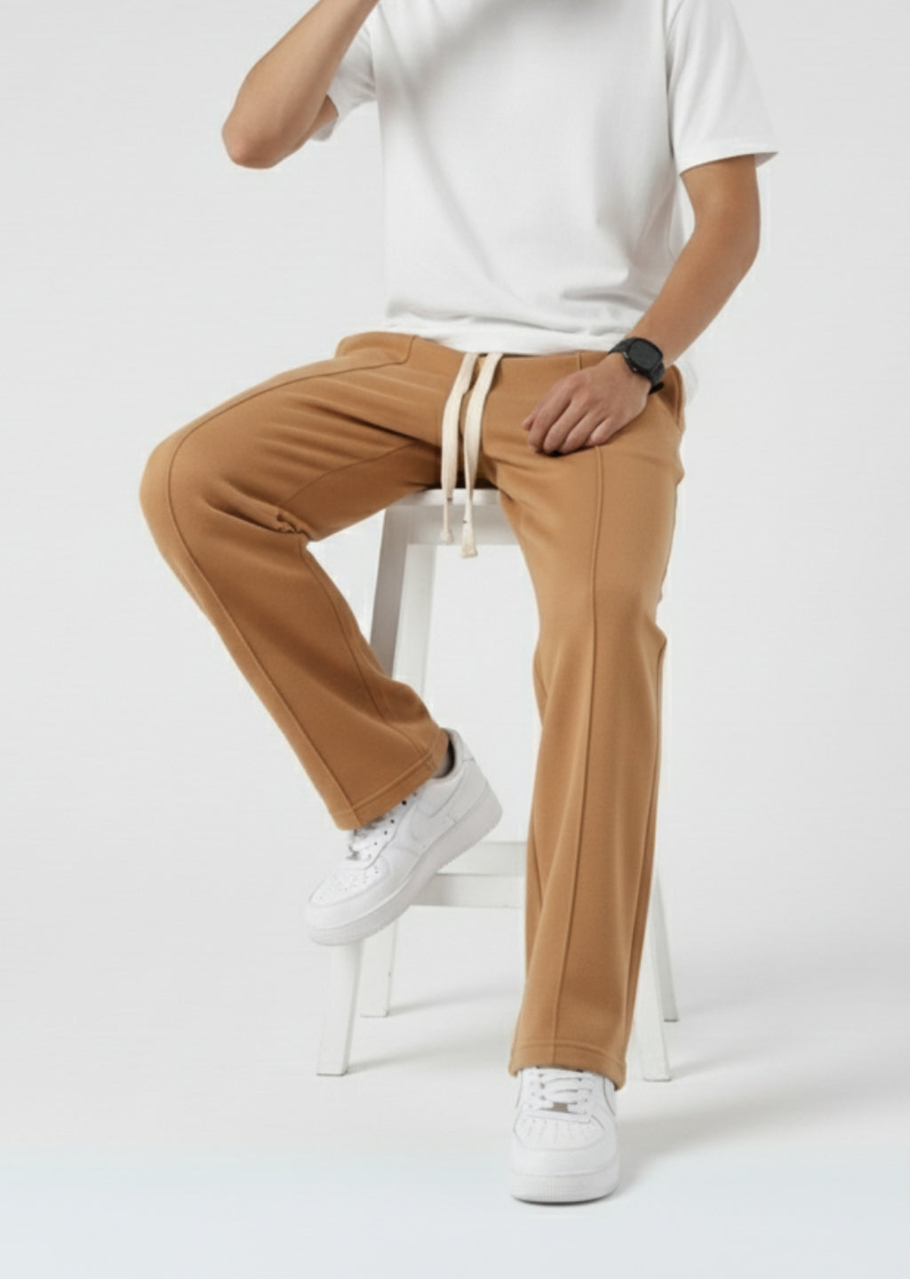 Camel Loose Fit Trouser