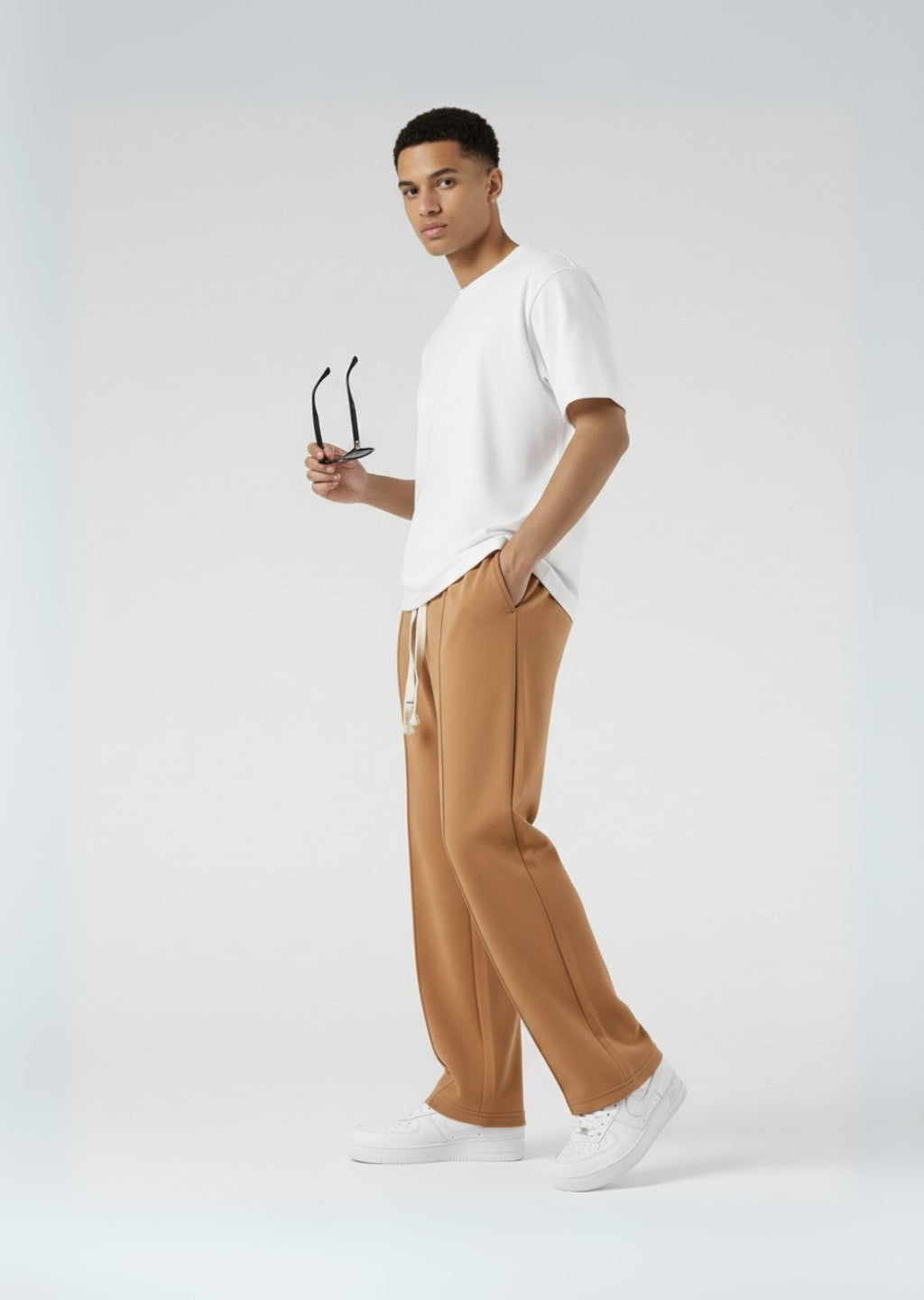 Camel Loose Fit Trouser