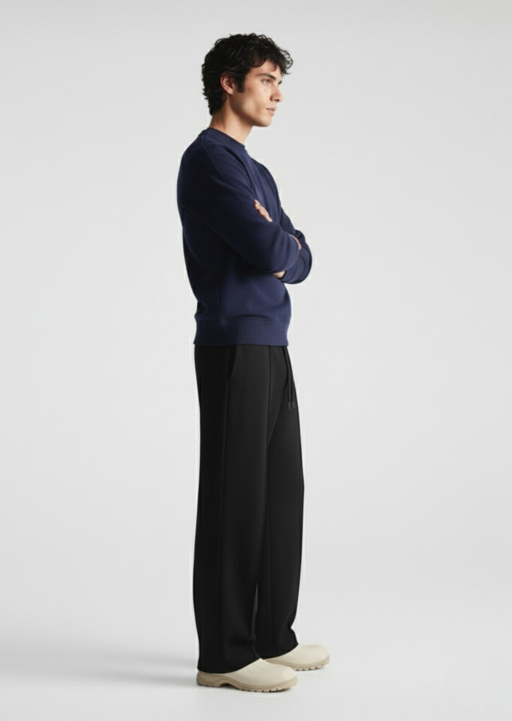 Nuve Loose Fit Black Trouser