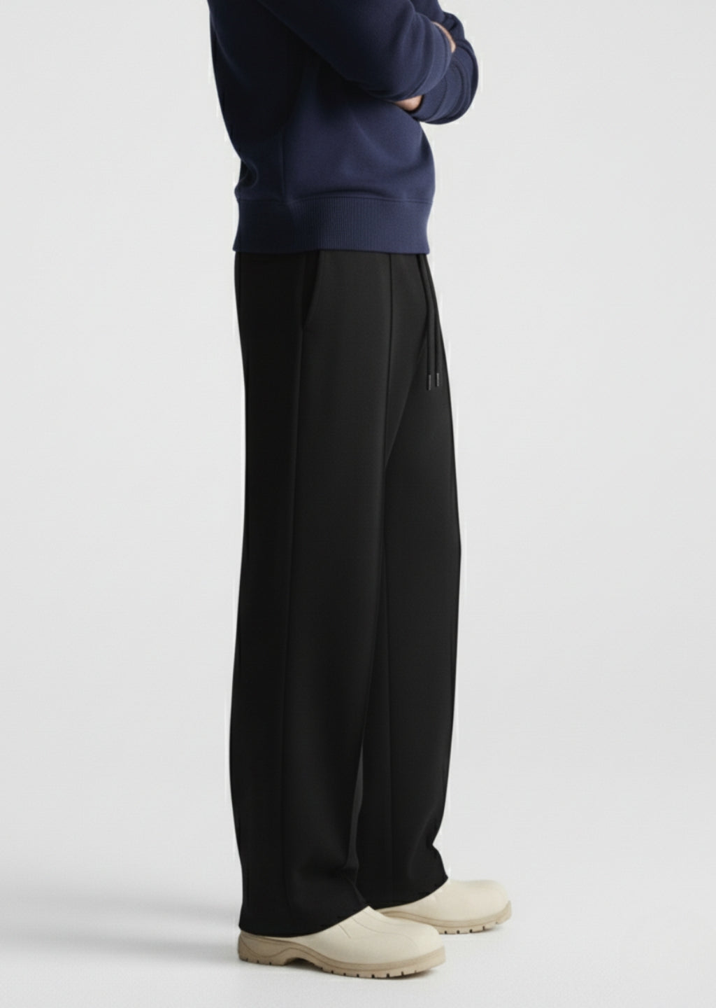 Nuve Loose Fit Black Trouser