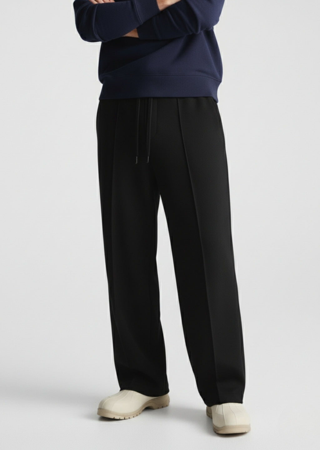 Nuve Loose Fit Black Trouser