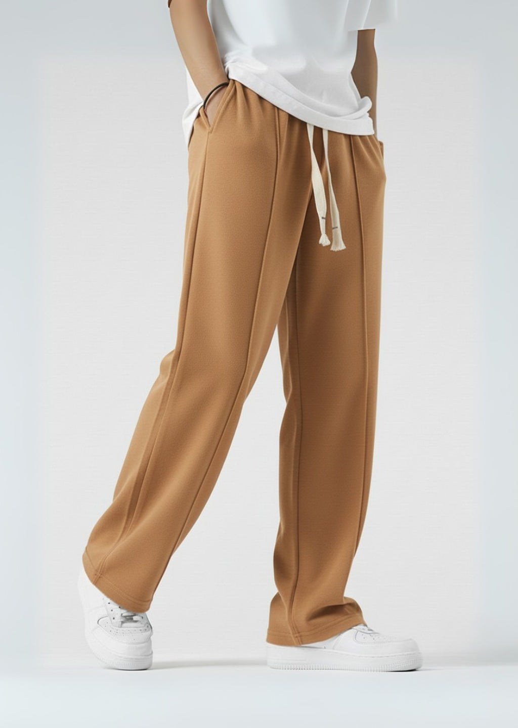 Camel Loose Fit Trouser