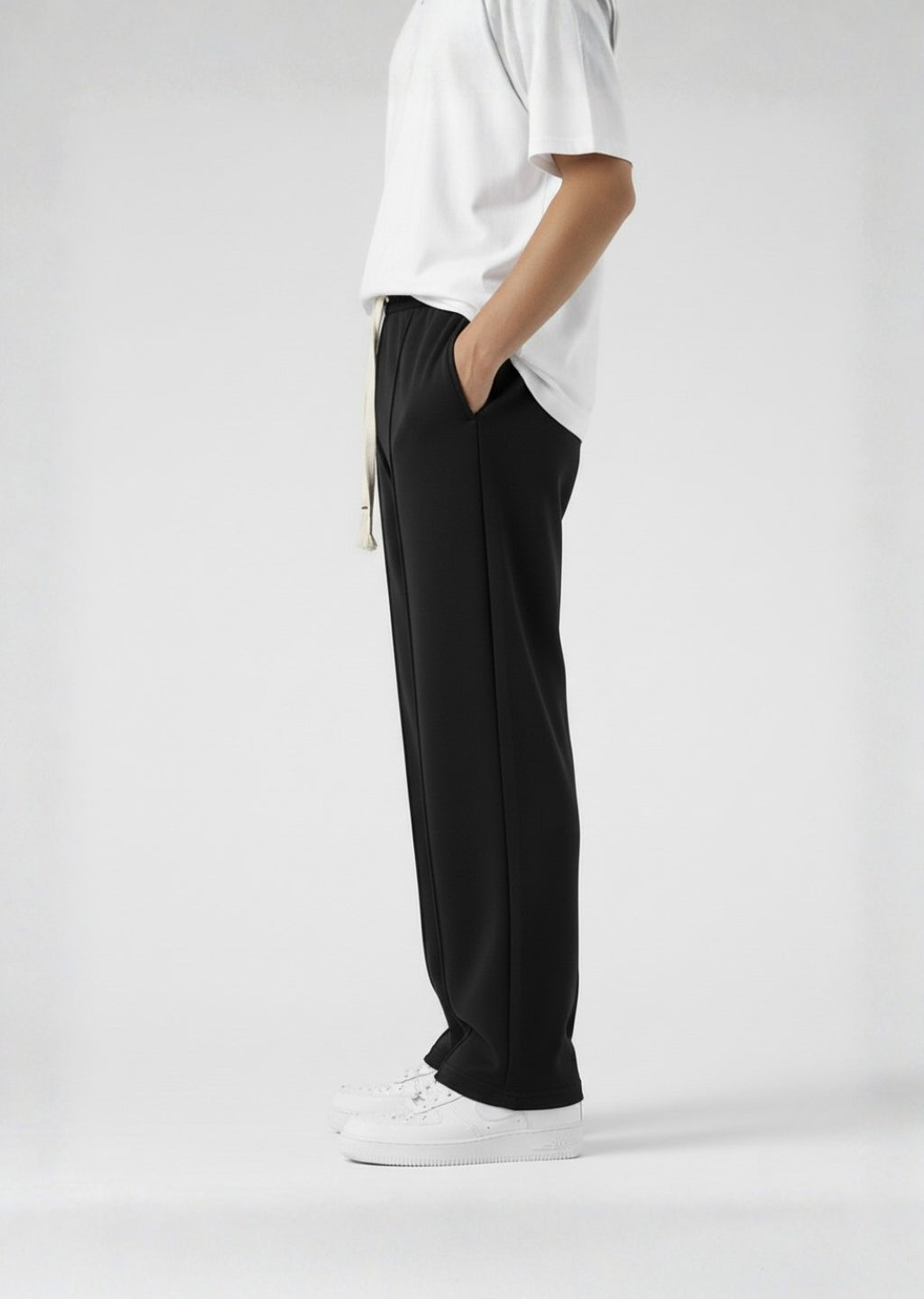 Black Loose Fit Trouser