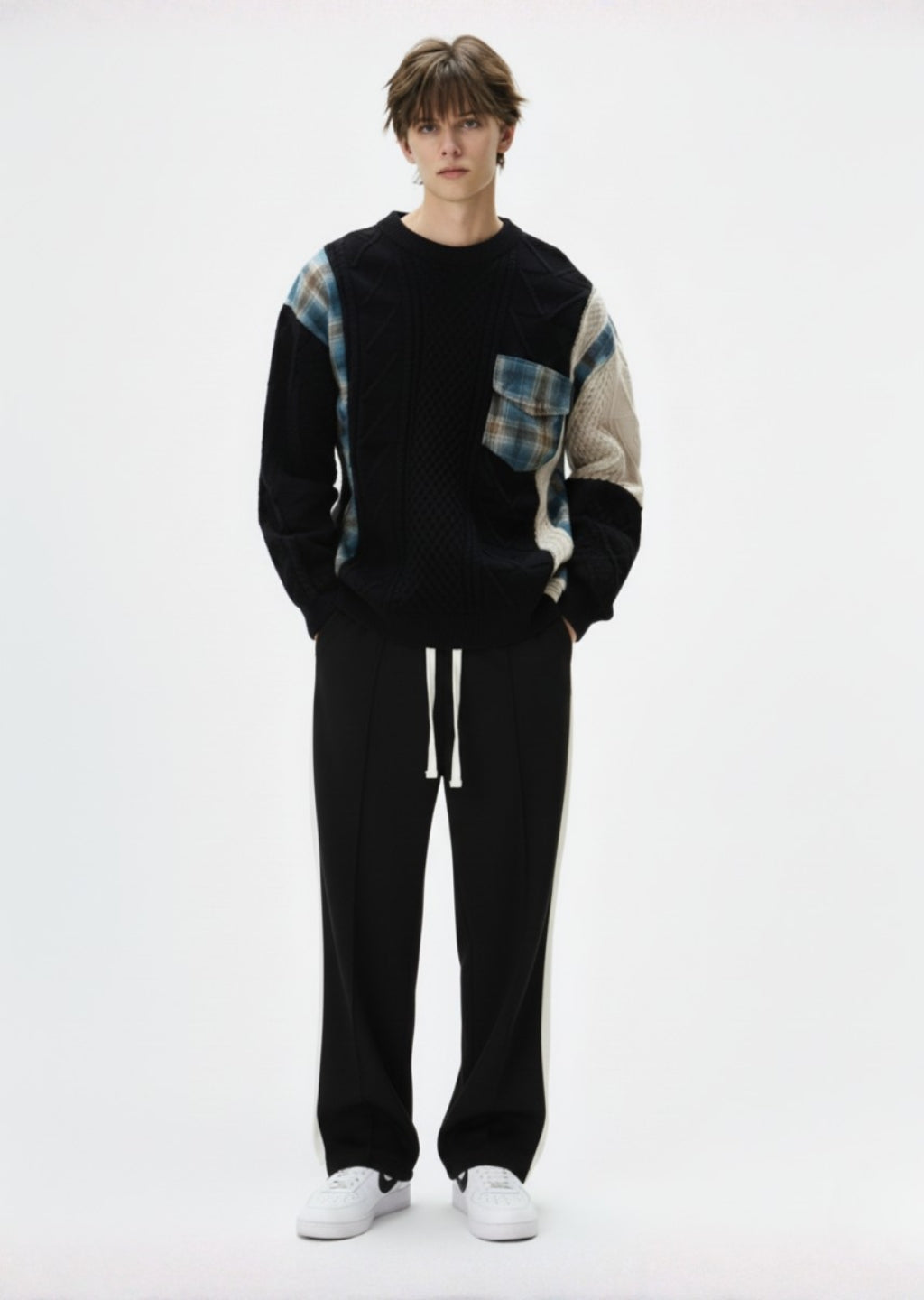 Panel Baggy Fit Trouser