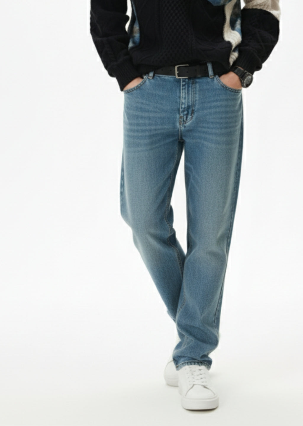 Straight Fit Blue Denim