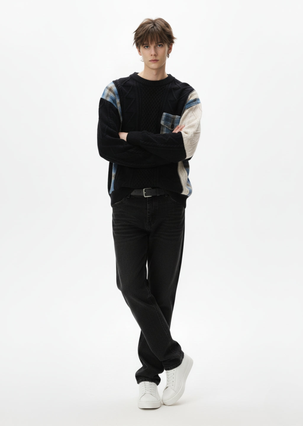 Straight Fit Black Denim