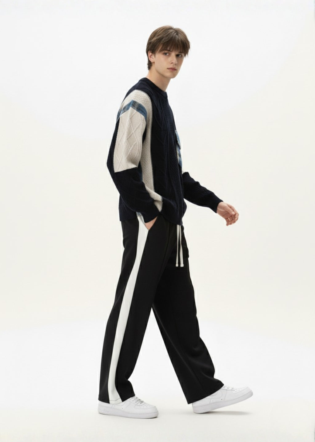 Panel Baggy Fit Trouser