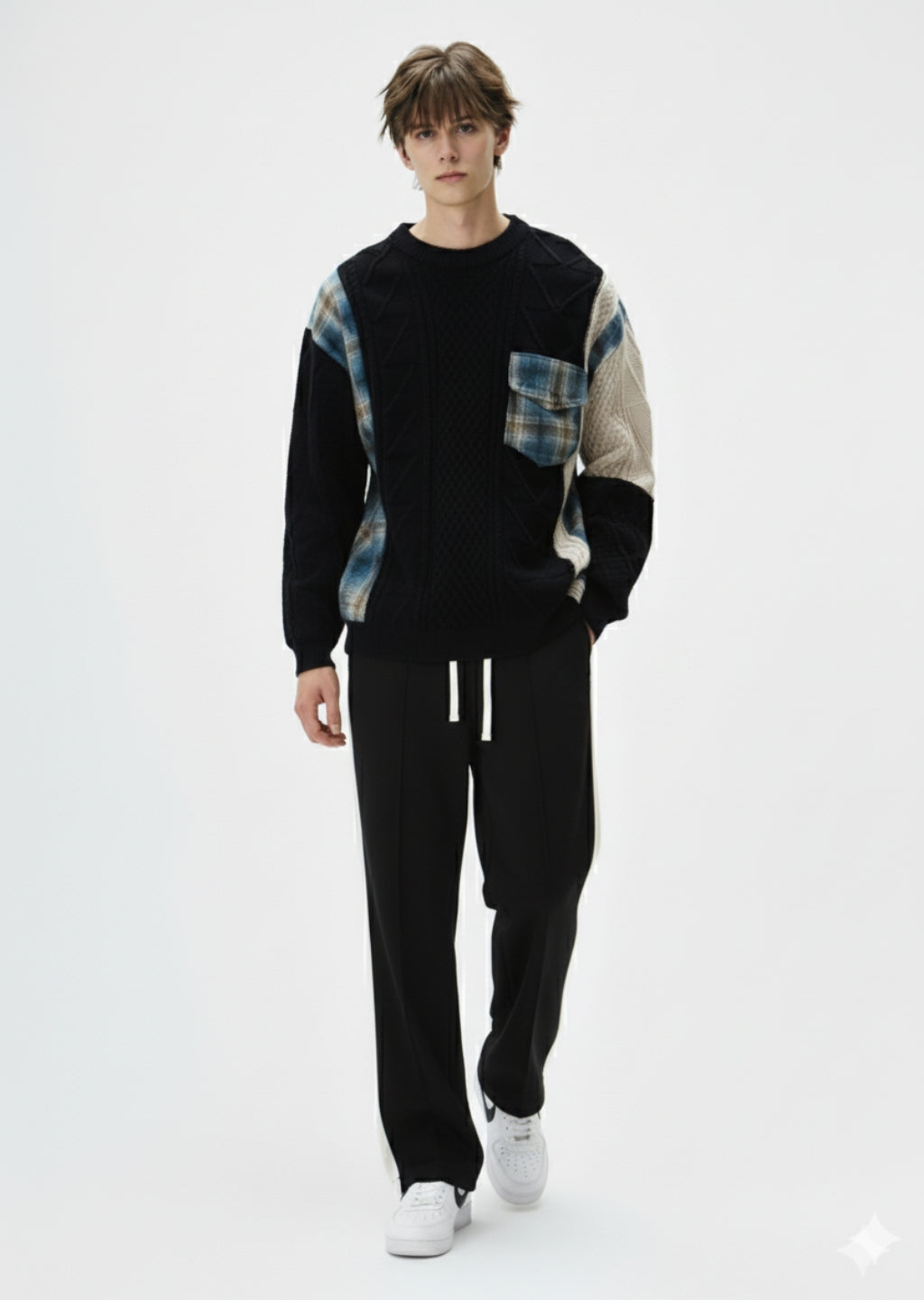 Panel Baggy Fit Trouser